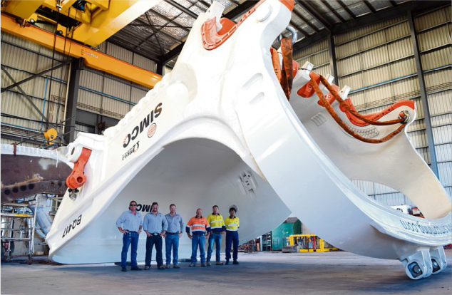 Mackay Daily Mercury - 90m3 Dragline Bucket - 29 February 2016